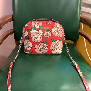 Betsy Johnson Red Roses Crossbody Bag